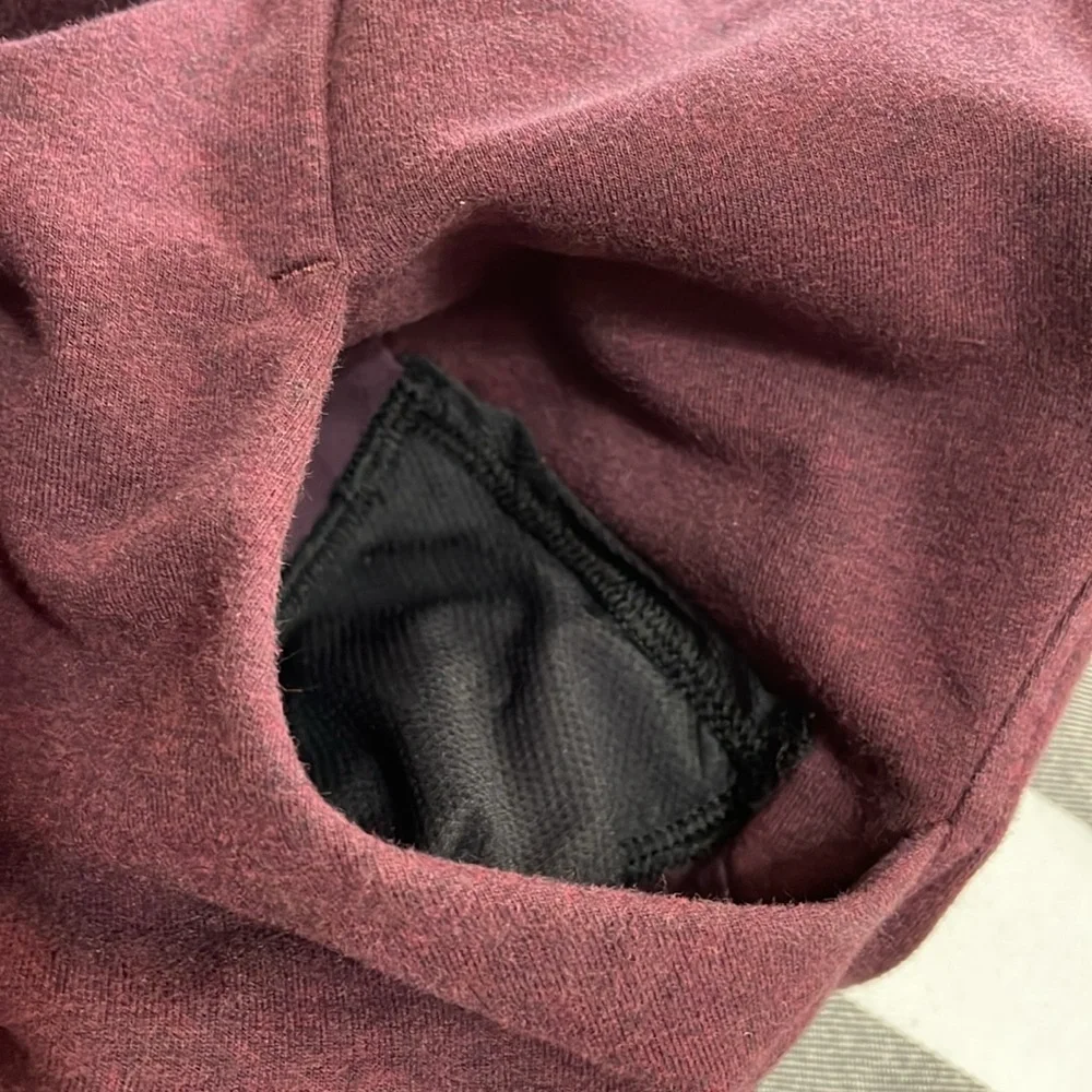 Lululemon That's A Wrap Heathered Bordeaux Drama Sweatshirt Jacket Snap Front 4